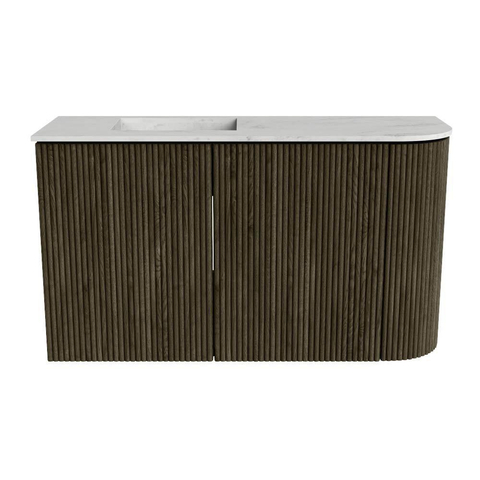 Mondiaz JOYA-DLUX 71.6cm toiletmeubel - ronding rechts kleur Shadow - Wastafel FAYE positie Links 1 kraangat kleur Opalo. SW1422941