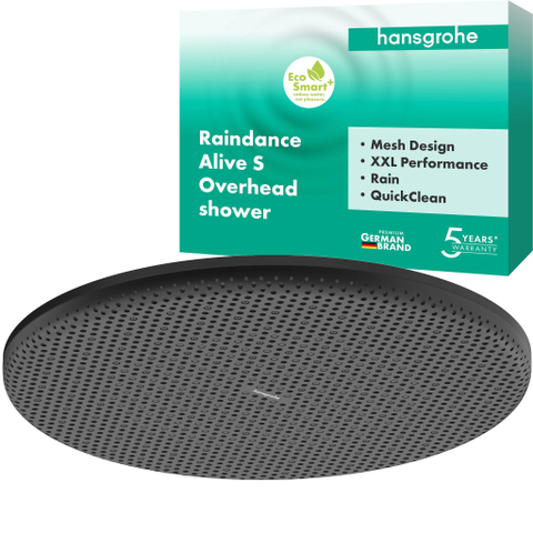 Hansgrohe Raindance alive S - hoofddouche 300 - 1jet - ecosmart+ - mat zwart SW1388725