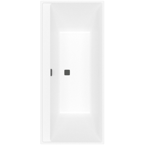 Villeroy & Boch Collaro bad rechthoek - 180x80cm - met badwaste - Stone White (mat wit) SW354295