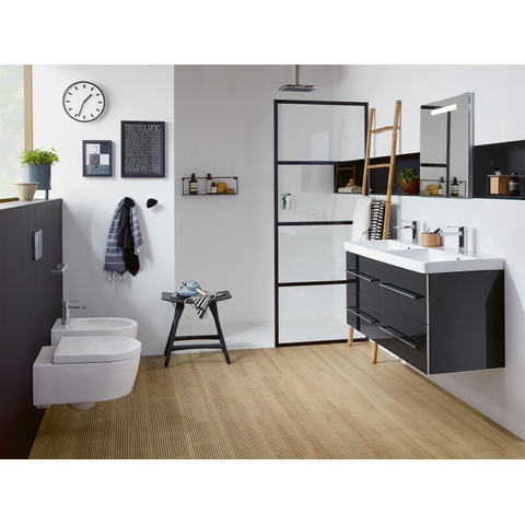 Villeroy & Boch More to see one spiegel - met geïntegreerde led verlichting - 60x60cm - inclusief bevestiging - glans zilver SW454080