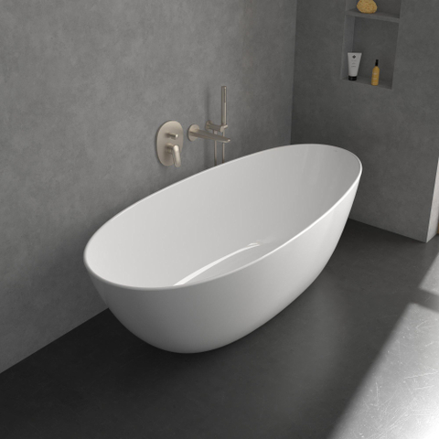 Villeroy & Boch Antao 1 greeps inbouwkraan - met omstel - Brushed Nickel (rvs) SW974289