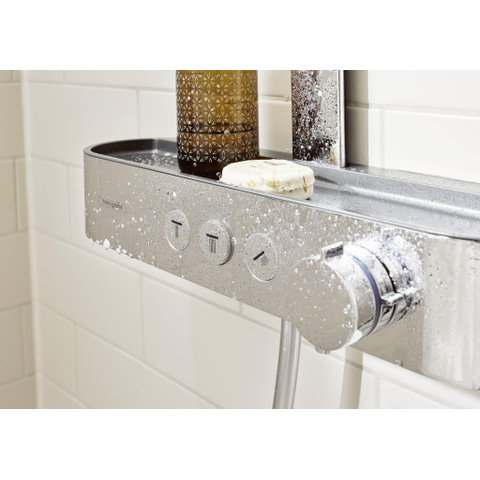 Hansgrohe Pulsify s Howerpipe - 26cm - 2jet - planchet - 40cm - hoogglans chroom SW651114
