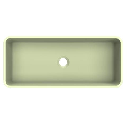 Arcqua Case waskom - rechthoek - 60x26cm - mat pastel groen SW1209089