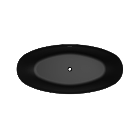 Arcqua Ica vrijstaand ligbad 170x80cm mat zwart SW857176