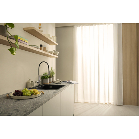 Hansgrohe Talis Select M54 PowderSpray eengreeps keukenkraan Semi-Pro 3jet chroom SW1383029