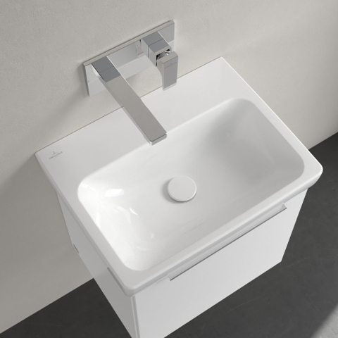 Villeroy & Boch Architectura Wastafel - 42x55cm - geslepen onderkant - zonder kraangat - White Alpine (glans wit) SW1163141