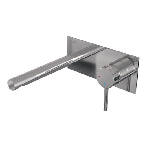 BRAUER Stripe Mitigeur lavabo encastré - bec droit et plaque de recouvrement modèle A1 - chrome SW1434706