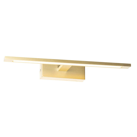 QAZQA Jerre applique murale - 41,5x13,5x5,5cm - LED incluse - IP44 - laiton (or) SW1187241