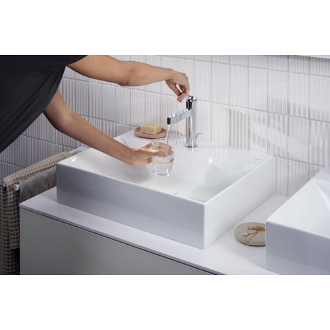 Hansgrohe Finoris Eengreeps wastafelmengkraan - 110 met PopUp - trekwaste - hoogglans chroom SW651001