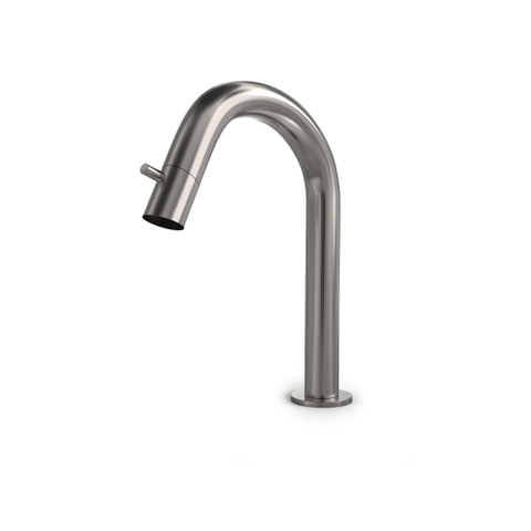 Hotbath Buddy Fonteinkraan - U uitloop - 11.8cm - opbouw - geborsteld nikkel (RVS) SW11865