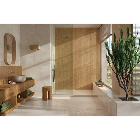 SAMPLE Terravito Favella Keramische wand- en vloertegel - 60x120cm - 9.0mm - gerectificeerd - Bianco SW1242349