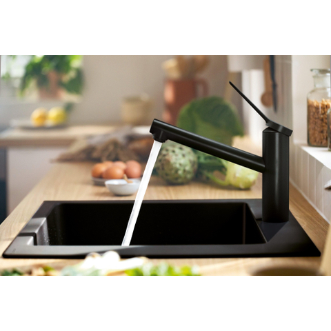 Hansgrohe Zesis m33 - eengreeps keukenmengkraan - 150 - 1jet - mat zwart SW730035