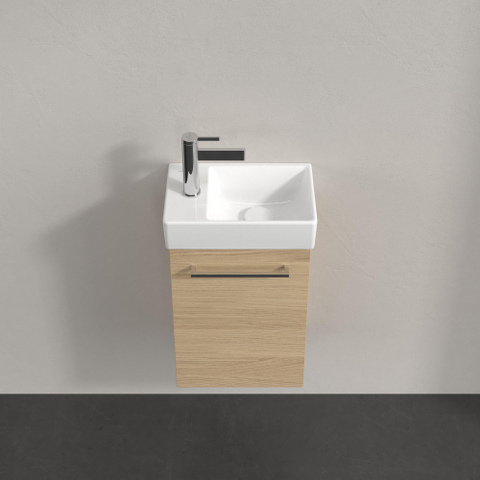 Villeroy & Boch Avento wastafelonderbouwkast - 1 deur - 34x51.4x20.2cm rechts - Nordic Oak (hout) SW448413
