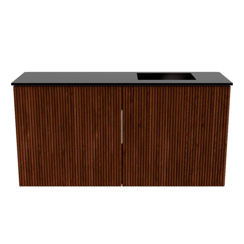 Mondiaz JOYA 80cm meuble de toilette - couleur Ruby - Vasque FAYE position Droite Sans trou de robinet couleur Urban SW1421833