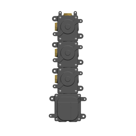 Hotbath Mate Inbouw box Inbouwbox - 3 stopkranen - zwart SW74270