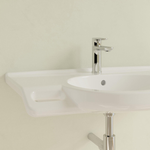 Villeroy & Boch ViCare lavabo - 81x56x18.5cm - avec trop-plein - CeramicPlus - blanc alpin SW654867