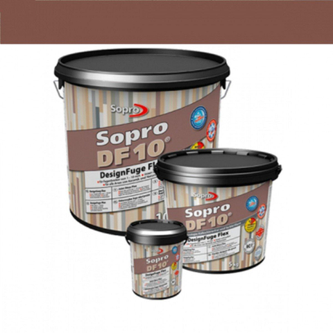 Sopro Mortier à joint pour carrelage de sol et mural Sopro DF 10 Flexible châtaignier n° 50 1kg Marron SW359698