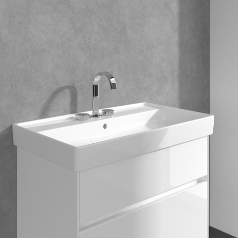 Villeroy & Boch Dawn wastafeluitloop set - zonder pop up afvoergarnituur - hoogglans chroom SW974314