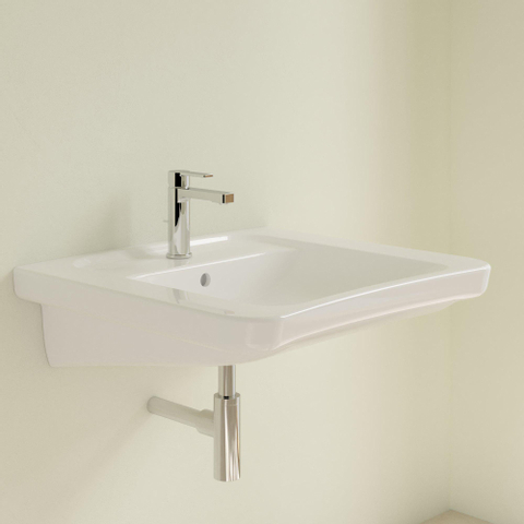 Villeroy & Boch Vicare Omnia Architectura Vita wastafel - 65x54.5cm - met kraangat en overloop CeramicPlus - White Alpine (glans wit) 0100907