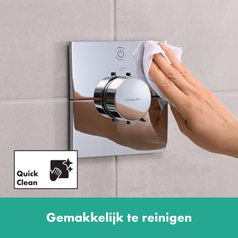 Hansgrohe ShowerSelect Comfort E Thermostaat - inbouw - 1 functie - hoogglans chroom SW918023