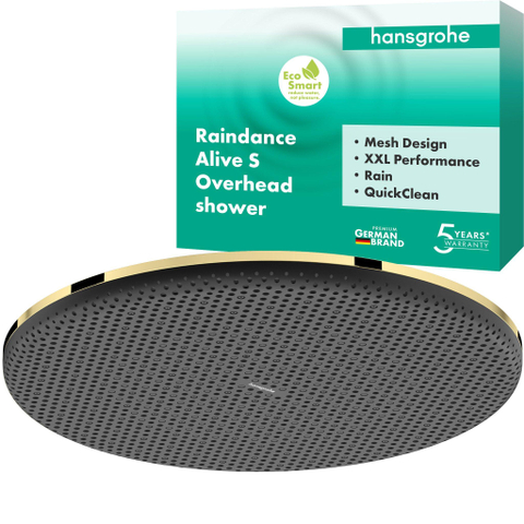Hansgrohe Raindance alive S - hoofddouche 300 - 1jet - ecosmart - gepolijst goud (goud) SW1388861