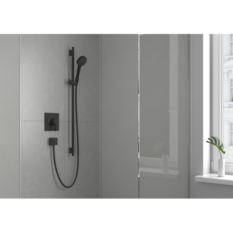 Hansgrohe Unica S Puro - glijstang 90cm - met isiflex B - doucheslang - 160cm - mat zwart SW297639