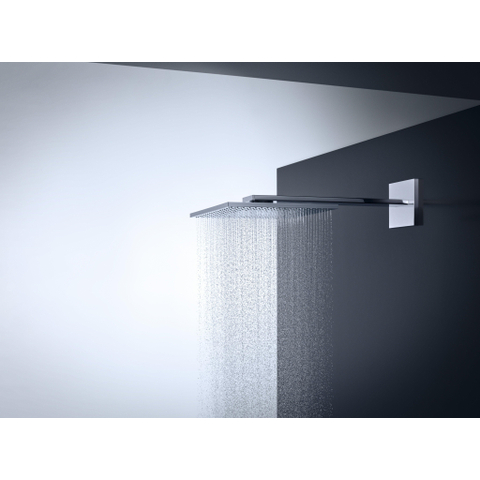 AXOR ShowerSolutions douche de tête - 30x30cm - carré - avec bras de douche - 2 jets - chromé SW241748