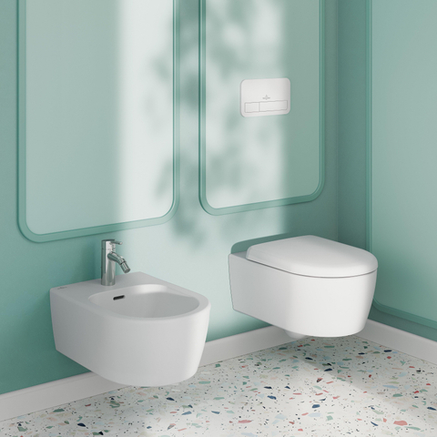 Villeroy & Boch Skyla pack wandcloset Twistflush CeramicPlus - glans wit SW1387184