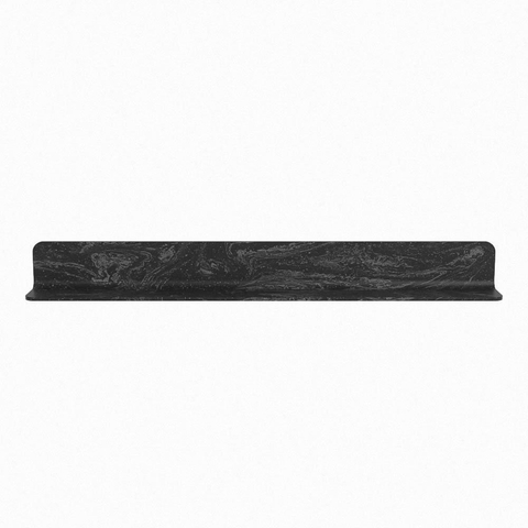 Mondiaz SPOT miroir – Ø 110 cm – avec tablette – Lava (marbre noir) SW1235649