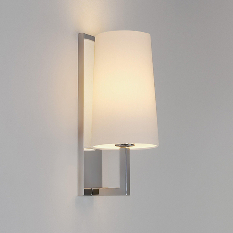 Astro Riva 350 wandlamp exclusief E27 chroom 8x35cm IP44 staal A SW75678