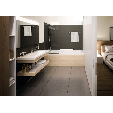 Hansgrohe Logis 1 greeps wastafelkraan - 100 met afvoerplug - hoogglans chroom 0605652
