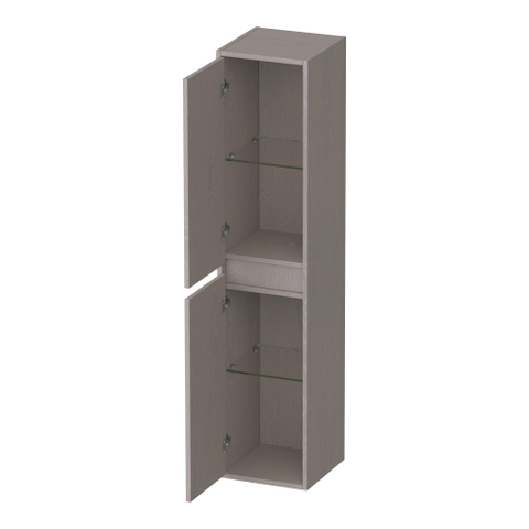 BRAUER Adore Armoire de salle de bains - 160x35x35cm - avec 2 portes sans poignées ouvrant à gauche ou à droite Timber Greige SW1198224