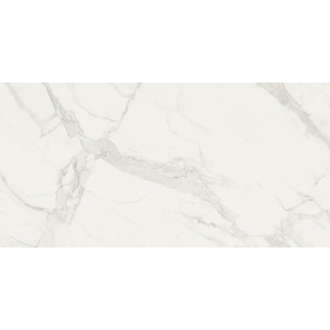Vtwonen Classic vloer- en wandtegel - 75x150cm - 10mm - gerectificeerd - marmerlook - glans white (wit) SW367952