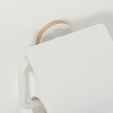 Tiger Urban Porte-papier toilette avec couvercle blanc SW106837