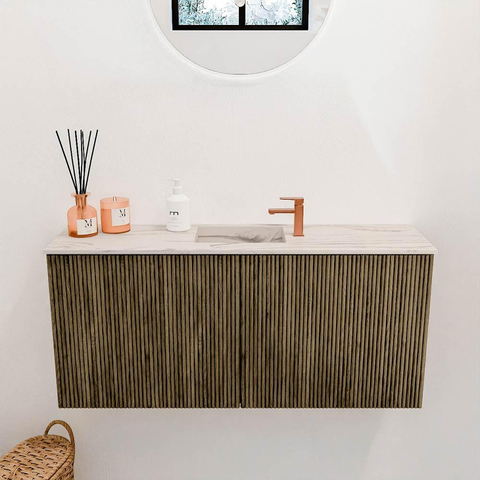 Mondiaz JOYA-DLUX 90cm toiletmeubel - kleur Dusk - Wastafel FAYE positie Midden 1 kraangat kleur Nata. SW1425904