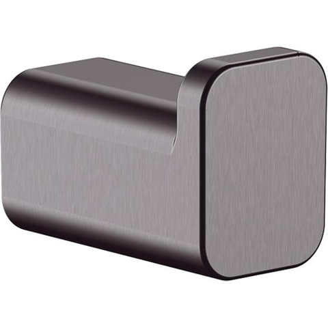 Hansgrohe AddStoris Q handdoekhaak enkel - geborsteld zwart chroom (antraciet) SW651212