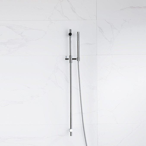 Fortifura Calvi glijstangset - met staafhanddouche - metalen doucheslang - hoogglans chroom SW1159300
