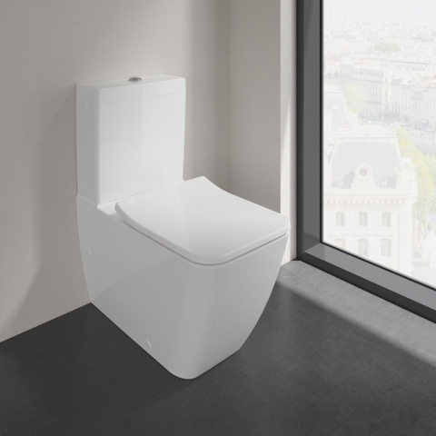 Villeroy & Boch venticello closetzitting slimseat (wrapover) - softclose quick release - quickrelease - White Alpine (glans wit) 1025172