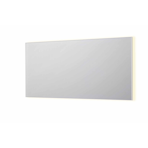 INK SP32 spiegel – rechthoek – 160x80 cm – indirecte LED rondom – spiegelverwarming – Wit mat SW955843