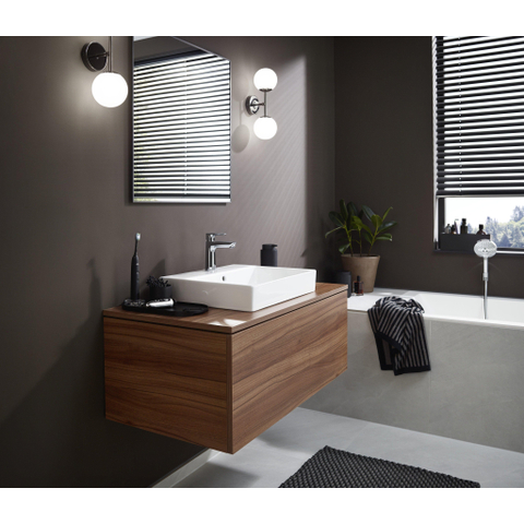 Hansgrohe Talis e 1 greeps wastafelkraan - 110 PopUp - trekwaste - hoogglans chroom SW28983