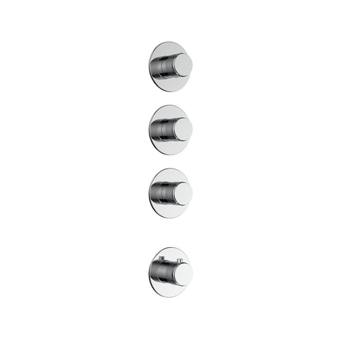 Uniforma inbouw regendoucheset – thermostatisch – Ø32 cm hoofddouche met waterval – handdouche met houder – chroom SW1577871