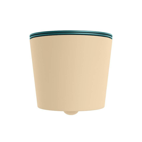 Mondiaz LAVIE hangtoilet – spoelrandloos – 36 x 53 cm – met softclose zitting – Sand (beige), zitting Smag (groen) SW1208724