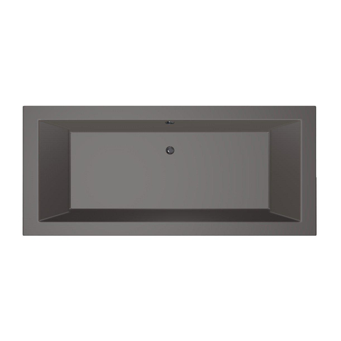 Xenz Society Baignoire duo - 180x80x53 - bonde Centrale - acrylique - anthracite SW103069