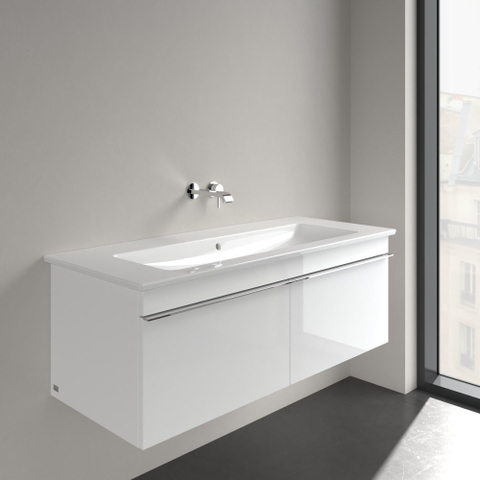 Villeroy & Boch venticello meubelwastafel - 120x50cm - zonder kraangat - met overloop - White Alpine (glans wit) 1025114