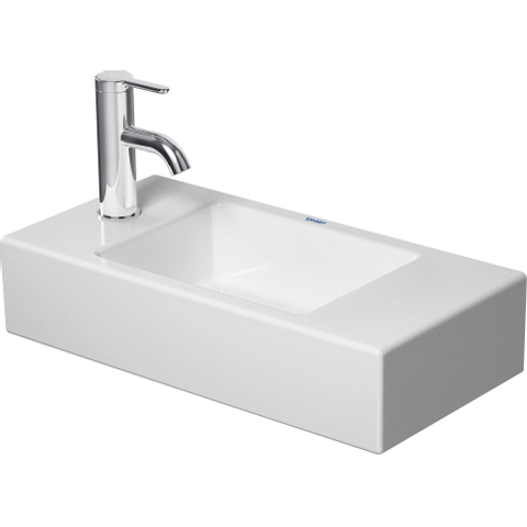 Duravit Vero air Fontein - 50x25cm - 1 kraangat links - zonder overloop - wit SW228012