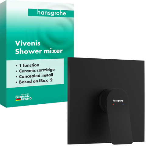 Hansgrohe Vivenis mengkraan inbouw voor iBox Universal 2 mat zwart SW1567470