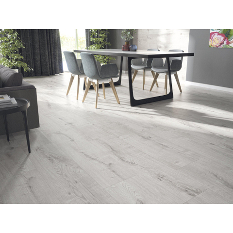 Terravito Selvaro Keramisch parket wand- en vloertegel - 30x120cm - 9.0mm - Rechthoek - gerectificeerd - Houtlook - mat grijs - Grey SW1595583
