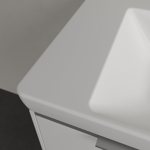 Villeroy & Boch Subway 3.0 Lavabo-meuble - 800 x 470 x 165 stone white mat (blanc) CeramicPlus - sans trop-plein SW702139