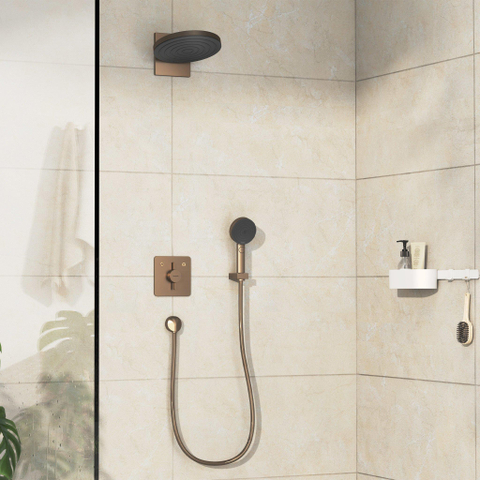 Hansgrohe Duoturn Q Mitigeur encastré pour 2 fonctions bronze brossé SW918513