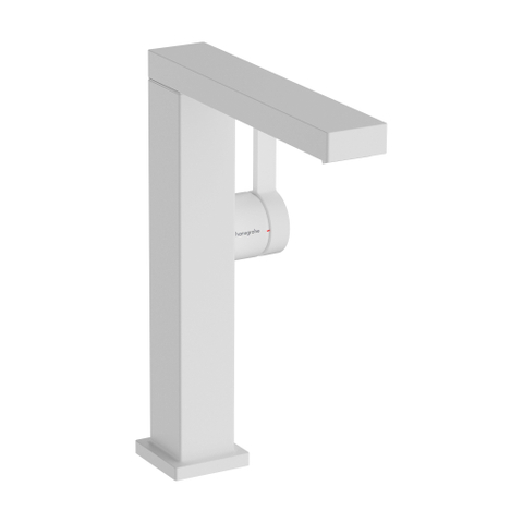 Hansgrohe Tecturis E - wastafelkraan - 1-gats - bm 240 fine coolstart m. push open m. vaste uitloopvoorsprong 19.7cm - mat wit SW1126376